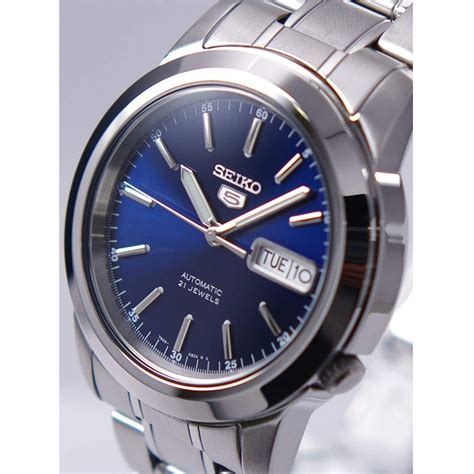 Seiko Snke K Automatic Jewels Blue Dial Stainless Steel Men S