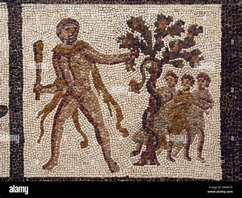 Roman Mosaic The Labours Of Hercules Hercules Stealing The Golden