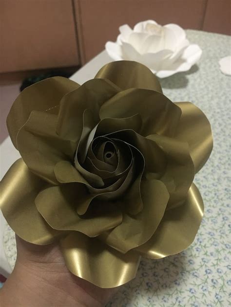 Gold Rose Paper Flower By Ronagelle Hand Made Paper Flower By