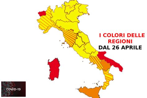 Colori Delle Regioni Zona Gialla Arancione E Rossa Ecco La Possibile