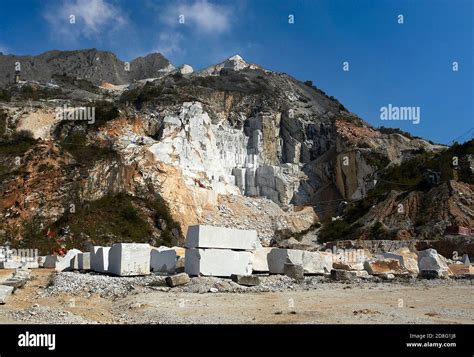 Colonata Carrara Italia las famosas canteras de mármol Fotografía