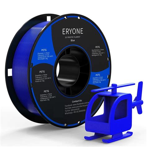Пластик для 3D принтера ERYONE PETG Blue / Филамент ERYONE - купить с ...