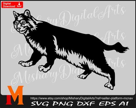 Hunting Bobcat Silhouette 2 Bobcat Svg Wildcats Svg - Etsy