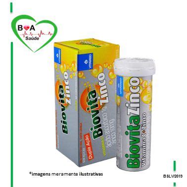 Vitamina C G Biovita C Mais Zinco C Comp Efervescente Laranja Boa