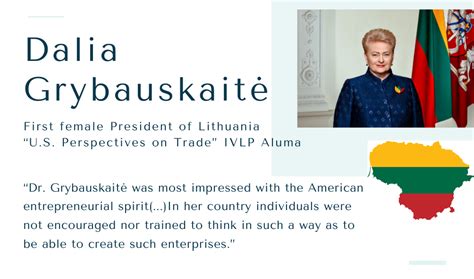 Dr. Dalia Grybauskaite, Former President of Lithuania | Bureau of ...