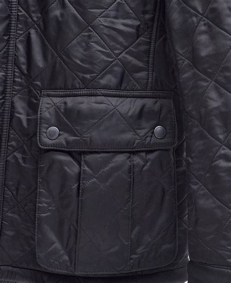 Barbour International Ariel Polarquilt Quilted Jacket Black Ab