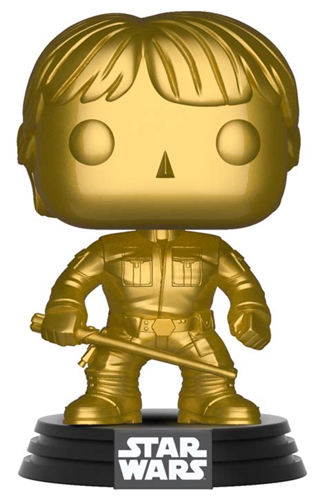 Luke Skywalker Gold Metallic Pop Vinyl At Mighty Ape Australia