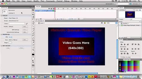 How To Make An Adobe Flash Video Player Youtube