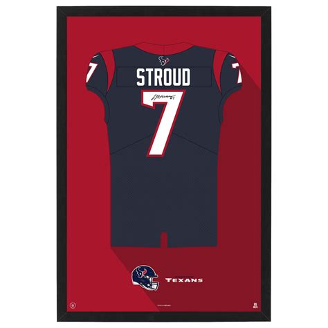 Houston TexansCj Stroud Jersey Print - For The Deep Rooted Fan ...