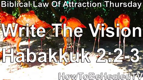 Write The Vision Habakkuk Biblical Law Of Attraction