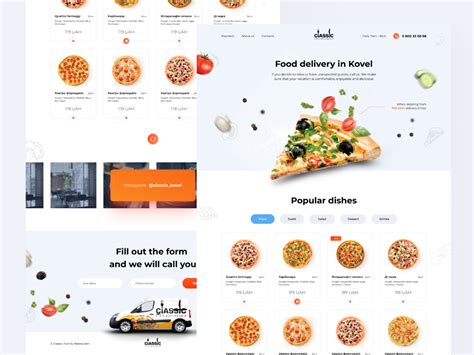 Landing Food Delivery Free Figma Food Web Design Food Delivery