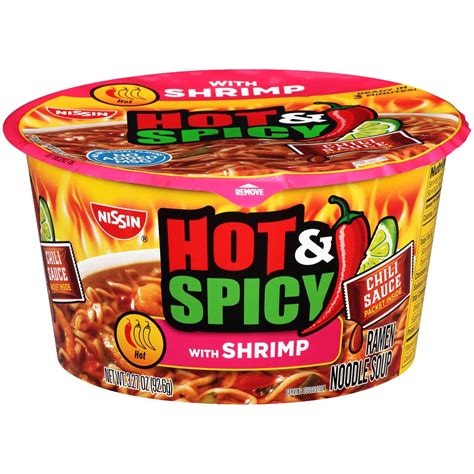 Nissin Hot Spicy With Shrimp Ramen Noodle Soup Bowl 3 27 Oz Kroger
