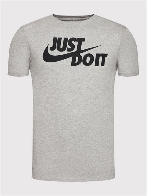 Nike T Shirt Just Do It Swoosh Ar5006 Grau Regular Fit Modivoat