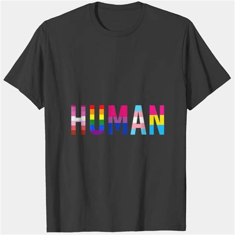 HUMAN LGBT Flag Gay Pride Month Transgender Rainbo T Shirt Sold By Marek Baranowski SKU