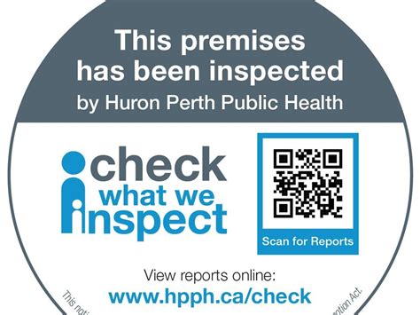 Huron Perth Public Health Launches New Inspection Webpage St Thomas