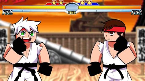 Um STREET FIGHTER De ANIME No ROBLOX RoFighters Demo Ine Games