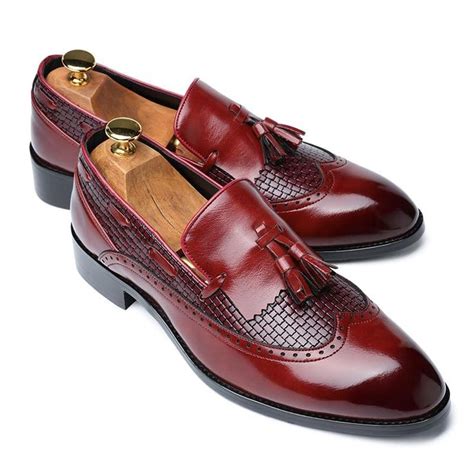 Shoes Men Tassel Loafers Italian Dress Shoes High Quality GaGodeal