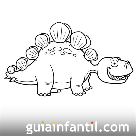 Dibujo de Stegosaurus para niños