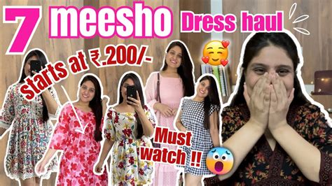 MEESHO Summer Dress Haul Starts At 200 Only Meesho Dresses