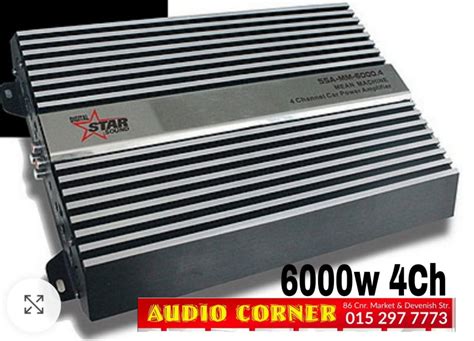 Starsound Ssa Mm 60004 4 Channel Amplifier Audio Corner Polokwane