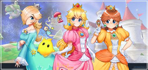 Princess Daisy And Peach Wallpaper