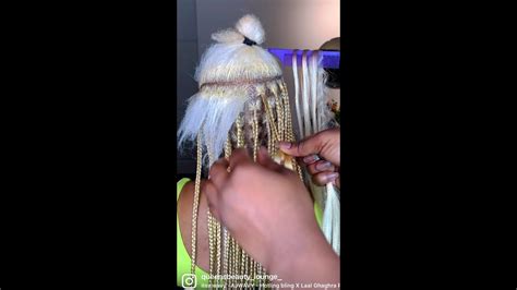 BLONDE EXTENDED KNOTLESS GODDESS BRAIDS REELSCOMPILATION