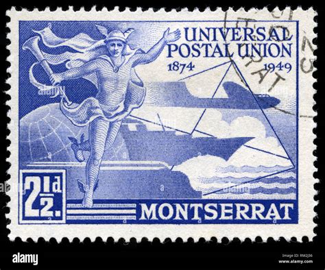 Postage Stamp From Montserrat In The U P U Universal Postal Union