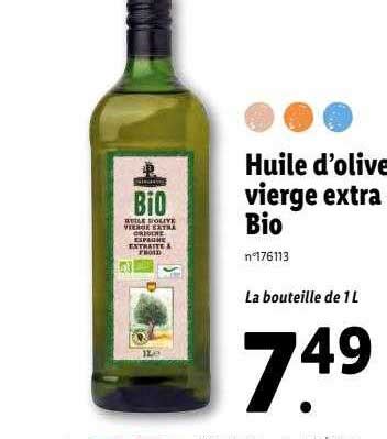 Promo Huile D Olive Vierge Extra Bio Chez Lidl Icatalogue Fr