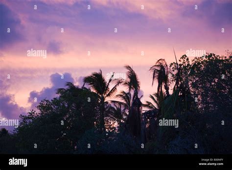 Sonnenuntergang Am Bikini Beach Marshallinseln Bikini Atoll Mikronesien Pazifischen Ozean