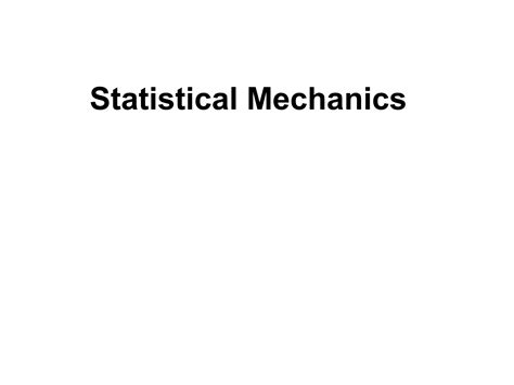 Statistical Mechanics Mcquarrie 6