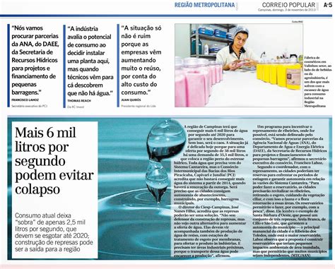 D D Comunicação Lide Campinas no Jornal Correio Popular