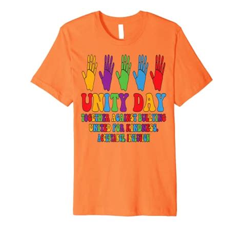 Together Against Bullying Orange Anti Bullying Unity Day Premium T