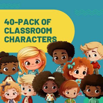 Classroom Crew: 40 Fun and Friendly Cartoon Characters for Digital Learning!