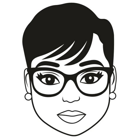 Black Woman With Glasses Svg Afro Woman Svg African American Woman Svg