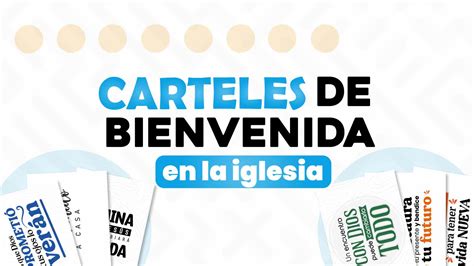 Carteles de bienvenida en la iglesia PDF Gratis Más Impulso