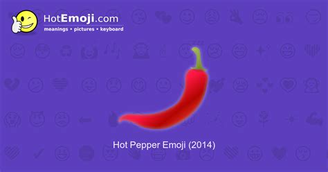 Hot Pepper Emoji Meaning With Pictures From A To Z