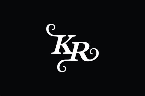 Monogram KR Logo V2 Graphic By Greenlines Studios Creative Fabrica