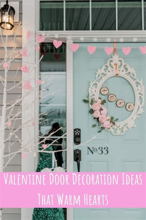 61 Valentine Door Decoration Ideas That Warm Hearts Pink Pop Design