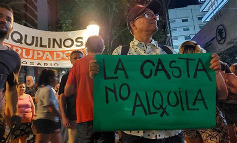 Inquilinos De Rosario Manifestaron Contra El Decretazo De Milei “es La