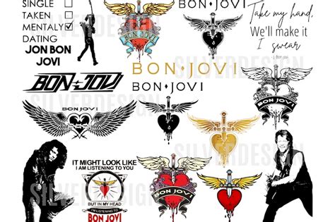 Bon Jovi Svg Bundle Rock Band Svg Png Dxf Eps Pdf Etsy