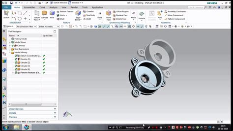 Siemens NX CAD Tutorial For Beginners Part 6 YouTube