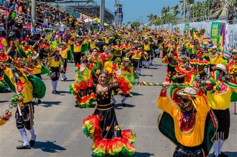 Festival Del Carnaval Del Desfile De Barranquilla Atlantico Colombia