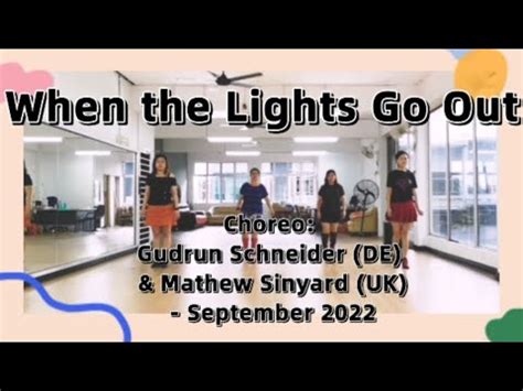 When The Lights Go Out Line Dance Gudrun Schneider DE Mathew