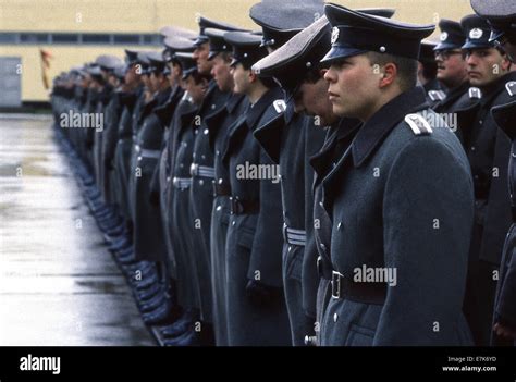 Bad Salzungen, East Germany. 9th Feb, 1990. Soldiers from the East German Army (NVA) during ...