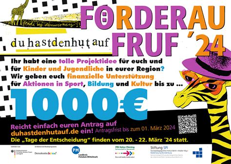 F Rderaufruf Kinder Und Jugendbeteiligungsfonds Du Hast Den