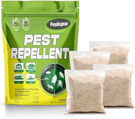 Pesdispear Mouse Repellent Rat Deterrent Sachets Peppermint Oil Rat