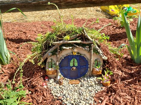 Made a hobbit house for the garden : r/gardening