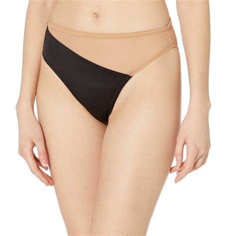 Norma Kamali Snake Mesh Bikini Bottoms In Natural Lyst