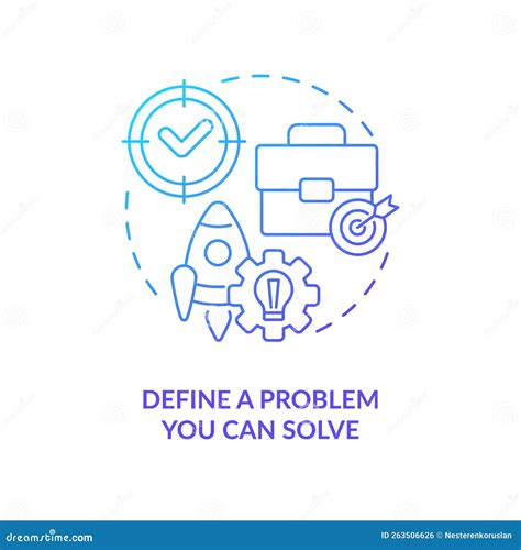 Define The Problem Concept Problem Solving Process Cartoon Vector