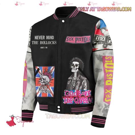 Sex Pistols Never Mind The Bollocks Gods Save The Queen Baseball Jacket